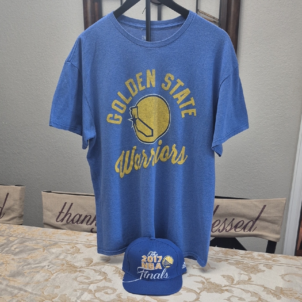 Golden State Warriors Shirt And Hat Bundle